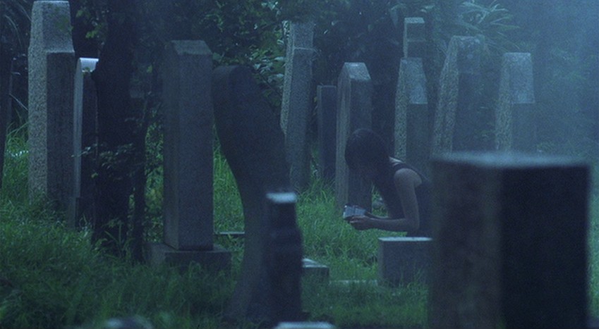 Sue's grief at the cemetry 2